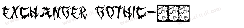 Exchanger Gothic字体转换